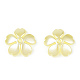 Spray Paint ABS Plastic Imitation Pearl Beads Caps(MACR-N013-002E-01)-3