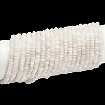2 Strands Natural White Jade Beads Strands, Rondelle, 4x2mm, Hole: 0.8mm, about 168pcs/strand, 15.08''(38.3cm)(G-PA0001-24A)