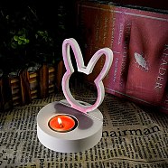 DIY Candle Silicone Molds, for Candle Making, Rabbit, 12.2x8.1x1.1cm(AJEW-M227-03D)