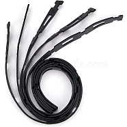 Plastic Cable Ties, Plant Supplies, Black, 640x25x3.5mm(FIND-WH0001-84)