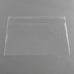 OPP Cellophane Bags, Rectangle, Clear, 14x20cm, Unilateral Thickness: 0.035mm, Inner Measure: 11x20cm(OPC-S015-01)