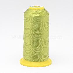 Nylon Sewing Thread, Green Yellow, 0.4mm, about 400m/roll(NWIR-N006-01Y-0.4mm)