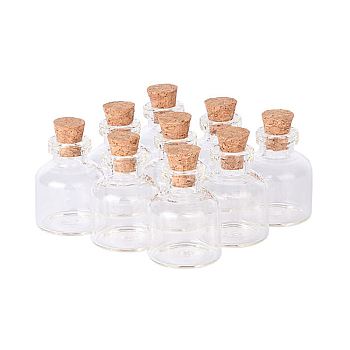 Mini Glass Bottle, Micro Landscape Home Dollhouse Accessories, Pretending Prop Decorations, Clear, 22x28mm, Capacity: 4ml(0.14fl. oz)