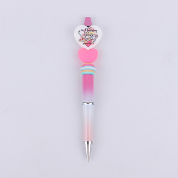Plastic Ball-Point Pen, Beadable Pen, for DIY Personalized Pen, Medical Theme, 145mm