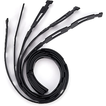 Plastic Cable Ties, Plant Supplies, Black, 640x25x3.5mm