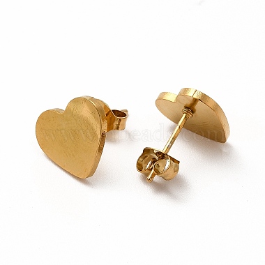 Coeur avec garçon et fille assortis colliers pendentifs et boucles d'oreilles(SJEW-E045-04GP)-5