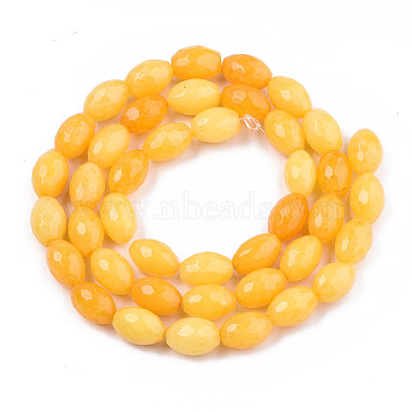 Natural White Jade Beads Strands(G-T131-61B)-2