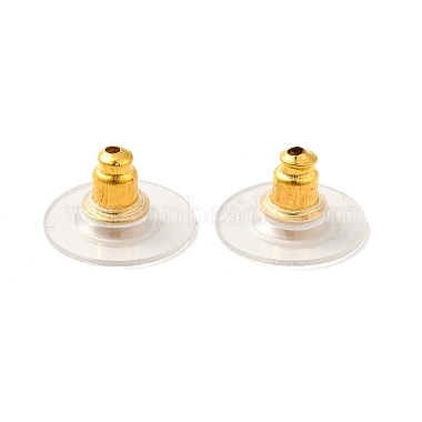 Brass Bullet Clutch Earring Backs(KK-I057-G)-2