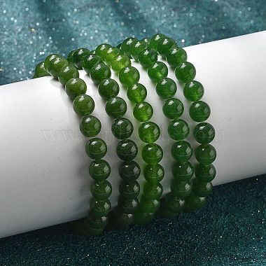 Bracelets stretch de perles de jade taiwan naturelles(X-BJEW-K212-B-019)-4