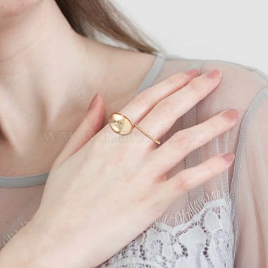 925 шариковая цепочка из стерлингового серебра в форме открытого манжетного кольца для женщин(JR870A)-6