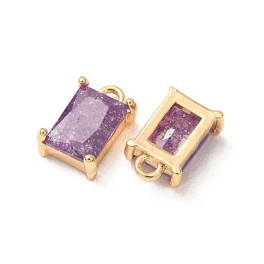 Brass Pave Cubic Zirconia Charms(CU-K002-40G-C)-2