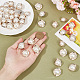 40Pcs 2 Style 1-Hole ABS Plastic Imitation Pearl Shank Buttons(BUTT-NB0001-56)-3