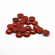 Natural Red Jasper Cabochons, Half Round/Dome, 10x4~5mm(X-G-H1596-FR-10mm-15)