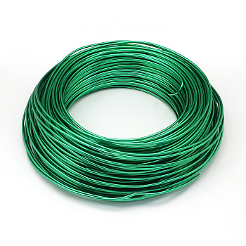 Aluminum Wire, Flexible Craft Wire, for Beading Jewelry Doll Craft Making, Lime Green, 17 Gauge, 1.2mm, 140m/500g(459.3 Feet/500g)