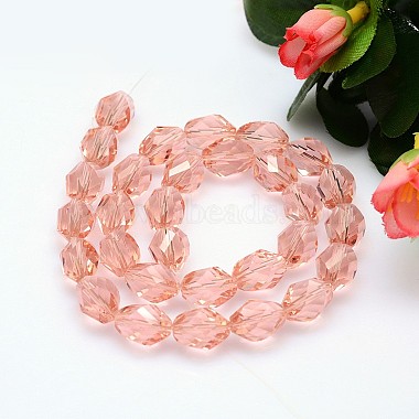 Faceted Polyhedron Imitation Austrian Crystal Bead Strands(G-M190-11x8mm-30A)-2