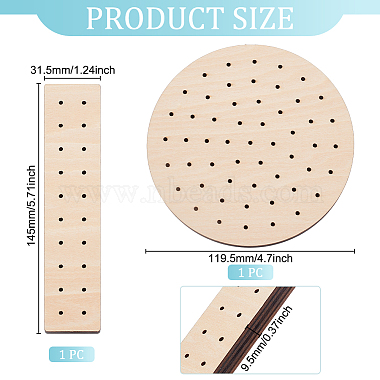 Basswood Plywood Stud Earring Assembly Baking Sealing Resin Coating Jig Support(WOOD-WH0125-02)-2