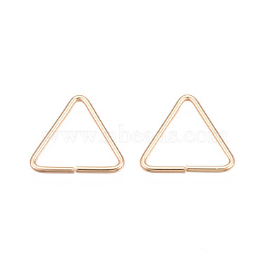 Real 18K Gold Plated Triangle Brass Quick Link Connectors