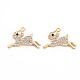 Brass Micro Pave Clear Cubic Zirconia Charms(KK-S356-464-NF)-1