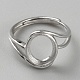 Rhodium Plated 925 Sterling Silver Adjustable Ring Components(FIND-WH0152-692P)-1