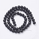 Natural Black Agate Beads Strands(X-G-D543-6mm)-3