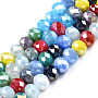 Mixed Color Rondelle Glass Beads(X-EGLA-N002-11)