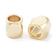 201 Stainless Steel Beads, Cube, Real 24K Gold Plated, 3x3x3mm, Hole: 2mm(STAS-P327-10G)