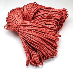 7 Inner Cores Polyester & Spandex Cord Ropes, for Rope Bracelets Making, Red, 4mm, about 109.36 yards(100m)/bundle, 420~500g/bundle(RCP-R006-116)