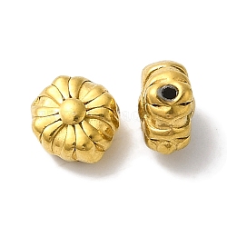 304 Stainless Steel Beads, Flower, Golden, 6x6x4mm, Hole: 0.8mm(STAS-I305-181G)