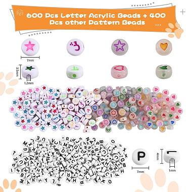 1000Pcs 5 Style Acrylic Beads(MACR-SZ0001-20)-2