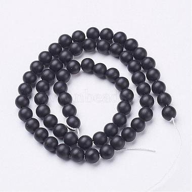 Natural Black Agate Beads Strands(G-D543-6mm)-3