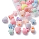 40Pcs 4 Styles Flocky Acrylic Bunny Beads(OACR-FS0001-40)-4