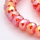 AB Color Plated Faceted Rondelle Electroplate Glass Beads Strands(GLAA-A024D-AB04)-1