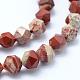 Chapelets de perles en jaspe rouge naturel(G-F523-12-8mm)-3