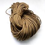 7 Inner Cores Polyester & Spandex Cord Ropes, Solid Color, for Rope Bracelets & Shoe Lace Cord Making, Sienna, 4~5mm, about 109.36 yards(100m)/bundle, 420~500g/bundle(RCP-R006-215)