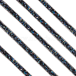 5 Yards Self Adhesive Resin Rhinestone Tape, for Costume Accessories, Belt Decoration, Colorful, 10mm, 5yard/pc(DIY-SP0002-49C)