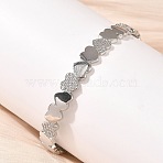 Brass Micro Pave Cubic Zirconia Bangles, Platinum, Inner Diameter: 2.13x2.48 inch(5.4x6.3cm)(BJEW-C144-02P)