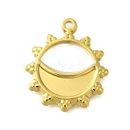 304 Stainless Steel Pendants, Sun Charm, Golden, 18.5x16x1.5mm, Hole: 1.2mm(STAS-D192-04G)