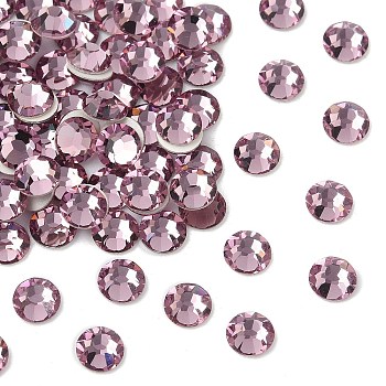 Preciosa&reg MAXIMA Crystal No Hotfix Flatback Stones, Czech Crystal, Dura Foiling, Round(438 11 615 Chaton Rose), 20020 Light Amethyst, SS10(2.7~2.9mm)