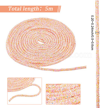5 m de cordon en caoutchouc synthétique tubulaire en PVC écologique(RCOR-GF0001-01B)-2