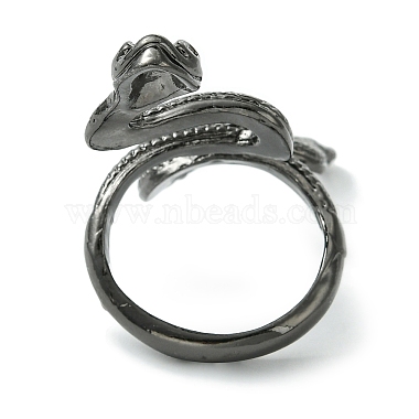 Snake Alloy Wrap Open Cuff Rings(RJEW-K275-90B)-3