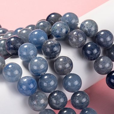 Natural Blue Aventurine Beads Strands(G-F380-8mm)-4