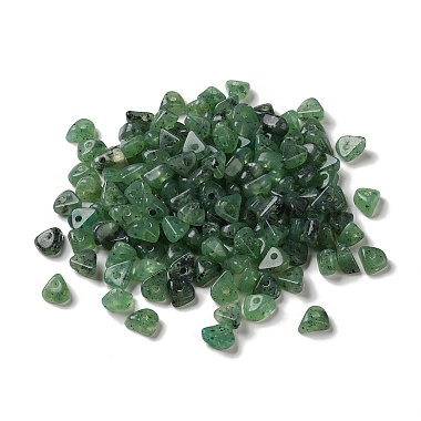 Green Chip Acrylic Beads