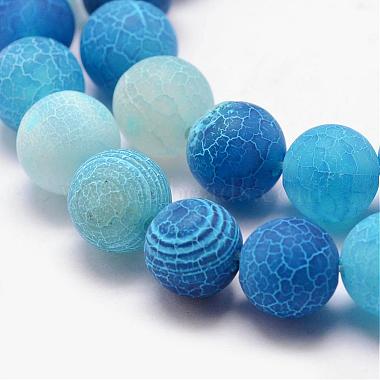 Chapelets de perle en agate géode druzy naturelle(G-K166-09-10mm)-3