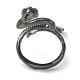 Snake Alloy Wrap Open Cuff Rings(RJEW-K275-90B)-3