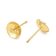 Brass Stud Earring Findings(KK-A300-29C-G)-2