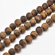Frosted Natural Tiger Eye Round Bead Strands(X-G-E262-02-8mm)-1