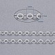 Flache ovale Kabelketten aus Messing(CHC029Y-S)-6