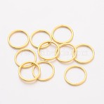 Brass Linking Rings, Cadmium Free & Lead Free, Golden, 10x1mm(X-EC18710MM-G)