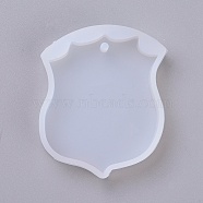 Pendant Silicone Molds, Resin Casting Molds, For UV Resin, Epoxy Resin Jewelry Making, Apron, White, 57x46x8mm, Hole: 2.8mm(DIY-G009-08)