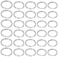 600Pcs 3 Styles 304 Stainless Steel Split Rings, Double Loops Jump Rings, Stainless Steel Color, 8~12x1~1.5mm, Inner Diameter: 7~10.5mm, 200pcs/style(STAS-SP0001-64)